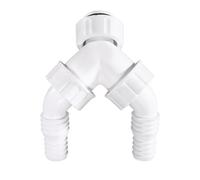 [00220746] Xavax Raccord double avec clapet anti-retour, pour siphon encastré