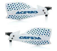 0022115.232 Paire Déflecteurs Ouverts Ventilé Cross Enduro X-Ultimate Blanc Bleu