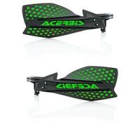 0022115.325 Paire Déflecteurs Ouverts Ventilé Cross Enduro X-Ultimate Noir Vert