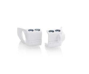 0023195.030 Paire Protections Pied Fourche pour Suzuki Rmz 450 09/18 Blanc