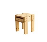 003 Table D'appoint sur Pilotis en Pin