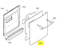 00479307. PANNEAU DE PORTE EXTERIEUR BOSCH B/S/H