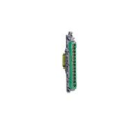 IP 2X terminal block - earth (green) - 1 x 6 to 25
