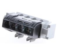 004850 Legrand Bornier de répartition phase isolé - connexions 4x16mm² - Clipsable sur rail DIN