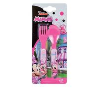 005769 Disney Minnie Ensemble de Couvert Composée d'une Fourchette et d'une Cuillère pour Enfant