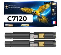 006R01824 Pack 2 Toners compatibles pour Xerox VersaLink C7100 C7120 C7125 C7130 DN Noir haute capacité avec puce 31300 pages