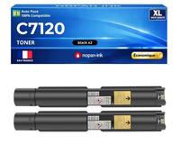 006R01824 Pack 2 Toners compatibles pour Xerox VersaLink C7100 C7120 C7125 C7130 DN Noir haute capacité avec puce 31300 pages