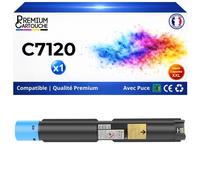 006R01825 Toner compatible pour Xerox VersaLink C7120 C7125 C7130 Cyan haute capacité avec puce 18500 pages Pack 1 Premium