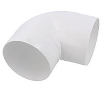 007-0216 Coude rond coudé blanc ABS Ø100mm 90° DOSPEL S.A.