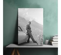007 James Bond Aston Martin Sean Connery Movie Impression sur toile 41 cm x 61 cm