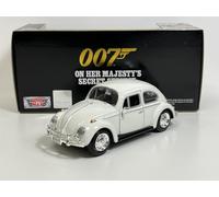 007 James Bond sur Sa Majestys Secret Service 1966 VW Beetle 1:24 Motormax