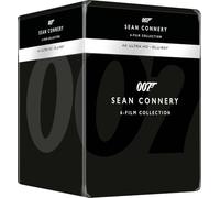 007: The Sean Connery James Bond 6-Film Collection Limited Edition SteelBook Box Set 4K [4K UHD + Blu-Ray, Region Free]