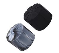 01 02 015 Bouchon d'objectif Universel, 2 pièces étanche à la poussière, Protection d'objectif en Silicone Durable et Flexible pour objectifs numériques 65-110mm