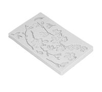 01 02 015 Moule en Silicone au Chocolat, Facile à Nettoyer, Multi-usages, Facile à démouler, Moule en résine de Fleurs, Large Application pour Le Dessert à Faire soi-même(50-2253 Gris)