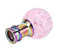01 02 015 Pommeau de levier de vitesse, levier de vitesse, poignée confortable, bulle de rose, changement de vitesse plus rapide et plus fluide avec 3 adaptateurs filetés pour voiture