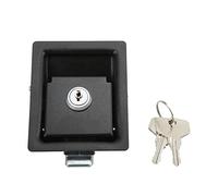 01 02 015 Serrure à loquet de poignée de Camping-Car, Serrure de Porte d'entrée de Camping-Car en Acier au Carbone Robuste sécurisée avec 2 clés pour Modification