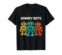 01 10 11 Robot Binaire Bots AI Tech Developer Code Programmeur T-Shirt