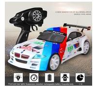 01:10 70 kmh RC voiture 4 roues motrices Double batterie haute puissance LED phares de course de camions Pealer4793 G