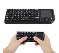 01 Clavier Tactile sans Fil 2,4 GHz, Mini Clavier rétroéclairé USB Rechargeable, Clavier Tactile sans Fil Ultra Fin et léger, pour Android, Linux, Windows Ps3/4, Xbox 360