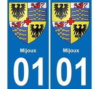 01 Mijoux Blason Autocollant Plaque Stickers Ville - Droits