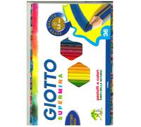 01 PIÈCE, 36 PASTELS COULEUR, GIOTTO, SUPERMINA, RANGÉE, COULEURS VIVES