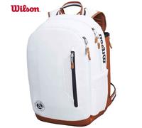 01.- Sac À Dos Pour Raquettes De Tennis En Argile Roland Garros,Ouvert En France,Tour Commémoratif,Max Pour 2 Raquettes Avec Compartiment -Blanc-B