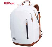 01.- Sac À Dos Pour Raquettes De Tennis En Argile Roland Garros,Ouvert En France,Tour Commémoratif,Max Pour 2 Raquettes Avec Compartiment -Blanc-A