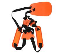 01 Sangle de débroussailleuse, Harnais Strimmer en Nylon Orange avec Verrouillage pour Bordures