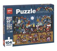 [018507] Apli Boite Puzzle Kids Observation Forêt - 104 Pièces