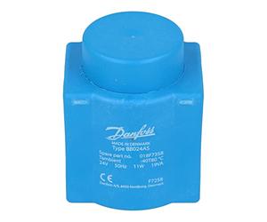 018F7358 | DANFOSS HIGH PERFOMRANCE COIL, 24V, 50HZ, IP00, DIN SPADE, 13.5MM ACTUATOR, CLIP ON