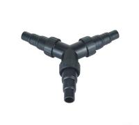 02/02F Adaptateur répartiteur de tuyau d'eau à trois voies pour aquarium - Distributeur en Y 25/32/38 mm, pour noir (02)