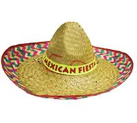 0207VP90OHH Sombrero Mexicain Bleu-Accessoire DÉGUISEMENT-Chapeau DE Paille Holiday CERF Night...