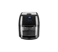 GOURMETmaxx Air Fryer XXL de 9L | Friteuse à air chaud avec minuterie, écran tactile, tournebroche et brochettes | Frire presque sans huil | 8 programmes | Idéal pour des poulets | 1800 W
