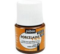 [024-036] Pébéo Flacon 45 ml Peinture P150 Porcelaine Coloris Ambre