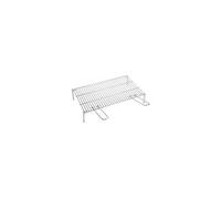 02460 grille de barbecue zinguée avec pieds acier 75 x 40 x 14 cm