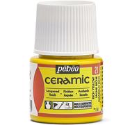 [025-021] Pébéo Flacon 45 ml peinture CERAMIC faïence et multi support JAUNE ...