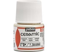 Pébéo Peinture céramique couleur opaque – Effet brillant, fini laqué – Flacon 45 ml Nacre 025-030