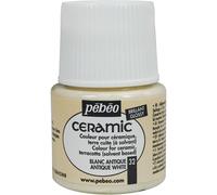 [025-032] Pébéo Flacon 45 ml peinture CERAMIC faïence et multi support Blanc ...