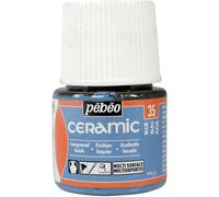 [025-035] Pébéo Flacon 45 ml peinture CERAMIC faïence et multi support BLEU