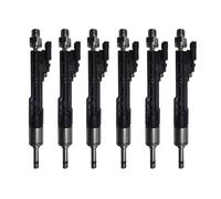 0261500109 Jeu de 6 injecteurs de carburant, compatible avec BMW X1 X3 X4 X5 X6 Z4 Roadster E70 E71 E72
