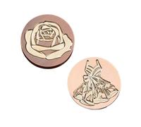 (03.05 combination) 2Pieces Vintage Seal Stamp Head Replacement Antique Embossed Sealing Stamp Head for Seal Envelope Invitation Decoration