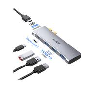 (03 5 en 2 à vendre) Adaptateur MacBook Pro Hub Station d'accueil USB Type-C Double USB C vers HDMI