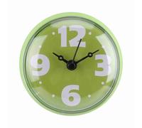 03 Horloge de Salle de Bain Murale, Étanche pour Extérieur et Douche, pour Cuisine (Vert)