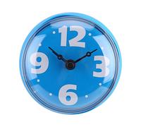 03 Horloges de Salle de Bain Horloge de Salle de Bain Murale, Horloge étanche extérieure Horloge étanche Horloge de Douche, pour Cuisine pour Salle de Bain(Blue)