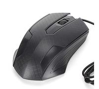 03 Souris Ergonomique, Souris de Jeu à Vitesse Optique 2400 dpi, Souris d'ordinateur, Plug and Play Noir pour Windows XP, pour Vista, pour Windows 7, etc. pour diverses Occasions(Black, Q57)