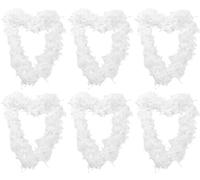 0307V4B0EK6 ILoveFancyDress Lot de 6 Boas à Plumes pour Enterrement de Vie de Jeune Fille/déguisement années 20 180 cm 80 g - Blanc