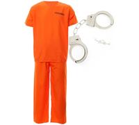 0314VGWH98P I Love Fancy Dress ILFD4563 Déguisement de Prisonnier + Menottes Orange