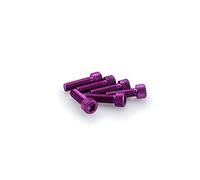 0364 - lot de six vis en aluminium m6 x 20 mm sous blister compatible avec universal universal COULEUR GREEN