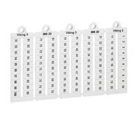 039520 Legrand - Plaque De Repères Pour Bloc De Jonction Viking 3 - Pas 6mm - Chiffres 1 à 100