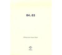 04.03 - Mélanges Pour Jacques Dupin